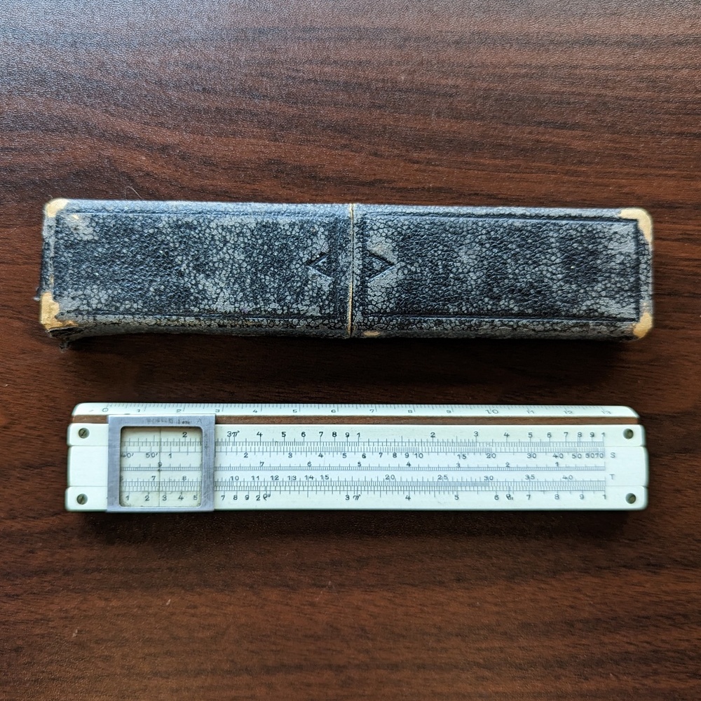 Vintage 1950s German Slide Rule Made for Sachsenwerk